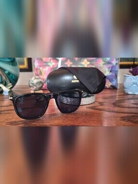 Carrera Men’s Black Sunglasses with Dark Lenses